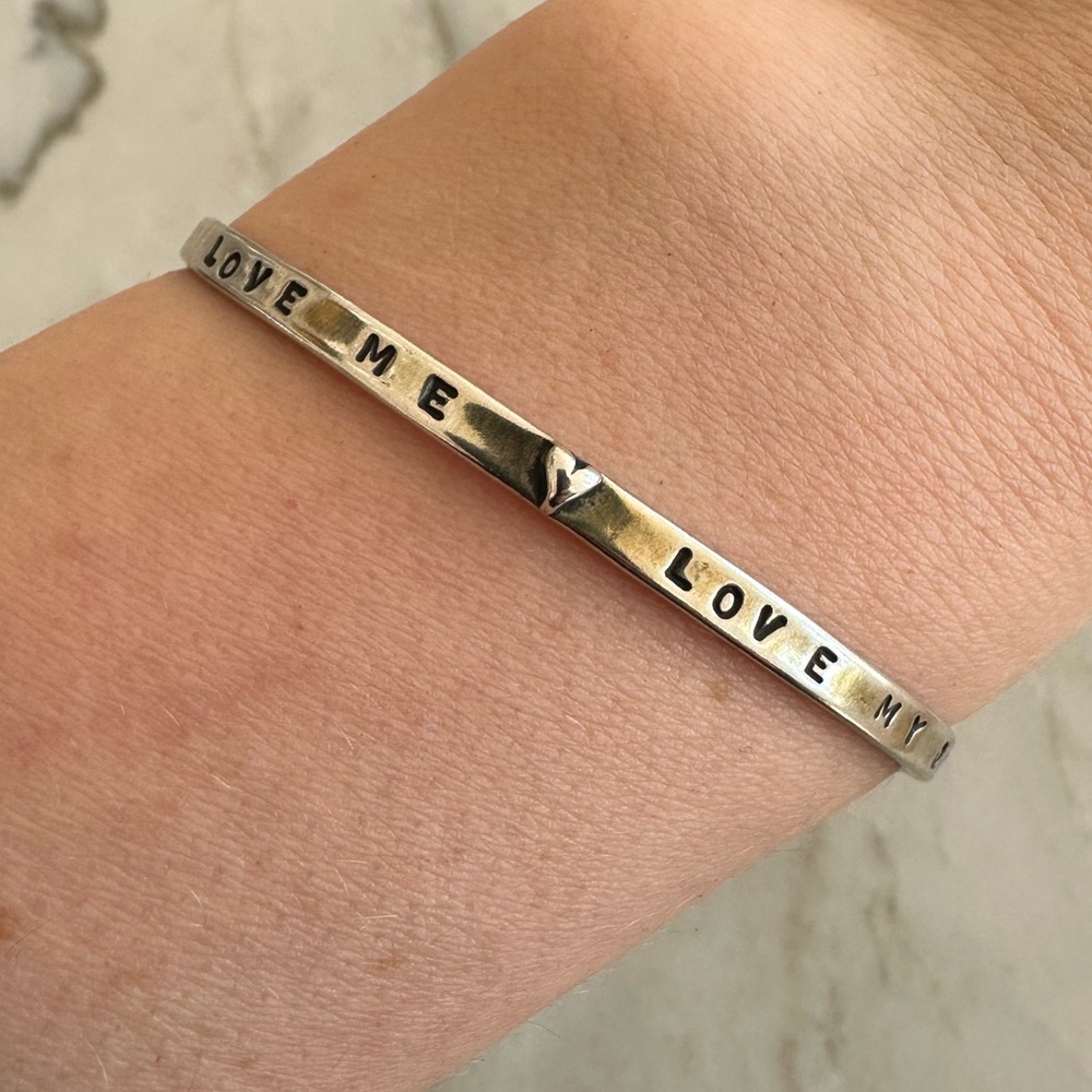 "Love Me Love My Dog" SS Cuff Bracelet